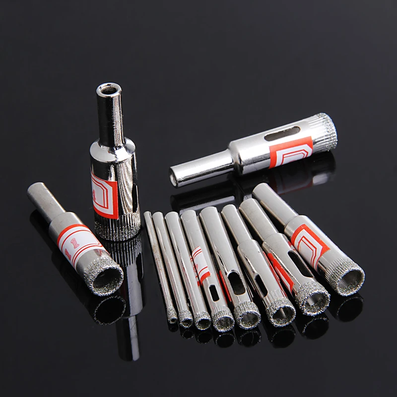 11Pcs 3-14mm Diamond Coated Core Saw Hole Drill Tool Set For Glass Marble Tiles W0YF
11Pcs 3-14mm Diamond Coated Core Saw Hole Drill Tool Set For Glass Marble Tiles W0YF