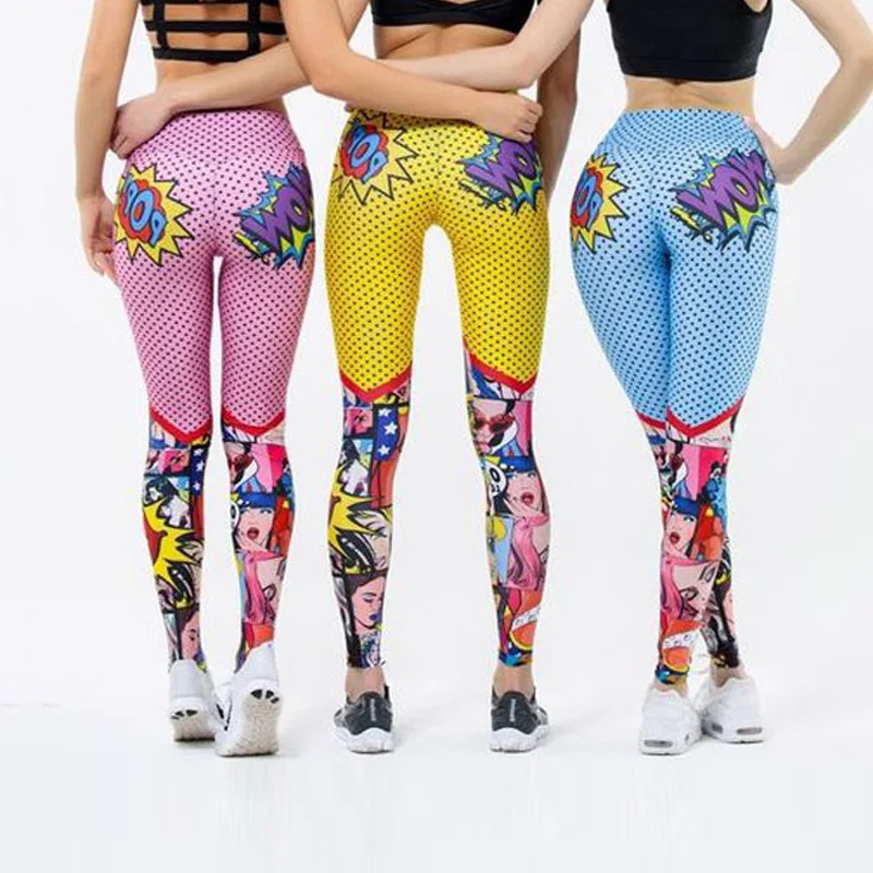 Cross-border printing yoga cartoon cultivate morality is tight spot movement running absorbent leggings 
Cross-border printing yoga cartoon cultivate morality is tight spot movement running absorbent leggings
