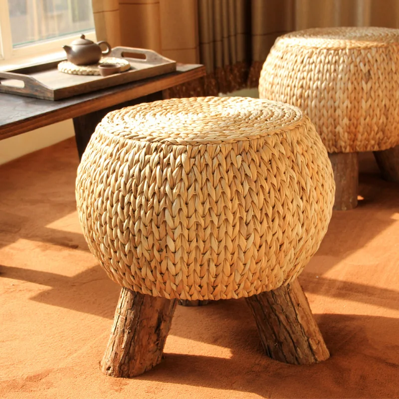 Rustic Round Footstool Rattan Material Handmade Multi-functional Wooden 3 Leg Portable Ottoman Footrest Comfortable Stable Chair
Rustic Round Footstool Rattan Material Handmade Multi-functional Wooden 3 Leg Portable Ottoman Footrest Comfortable Stable Chair