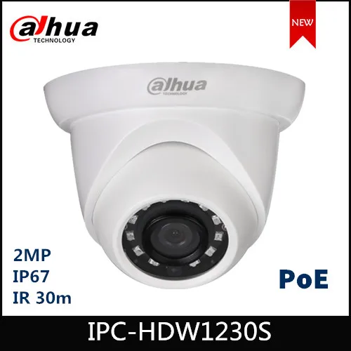 Dahua IP камера 2MP 2,8 мм 3,6 мм с фиксированным объективом IR Eyeball сетевая камера с POE камера безопасности IPC-HDW1230S
Dahua IP камера 2MP 2,8 мм 3,6 мм с фиксированным объективом IR Eyeball сетевая камера с POE камера безопасности IPC-HDW1230S