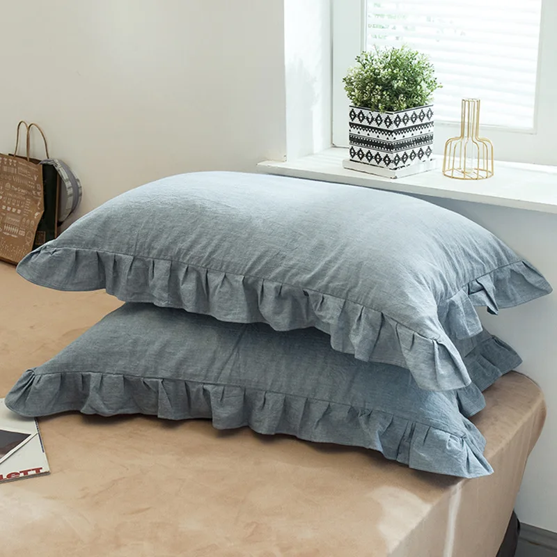 Nordic Lotus Leaf Lace Cotton Pillowcase 48*74Cm A Pair Of Geometric Lattice Stripes Simple Cushion Cover Home Decor
Nordic Lotus Leaf Lace Cotton Pillowcase 48*74Cm A Pair Of Geometric Lattice Stripes Simple Cushion Cover Home Decor