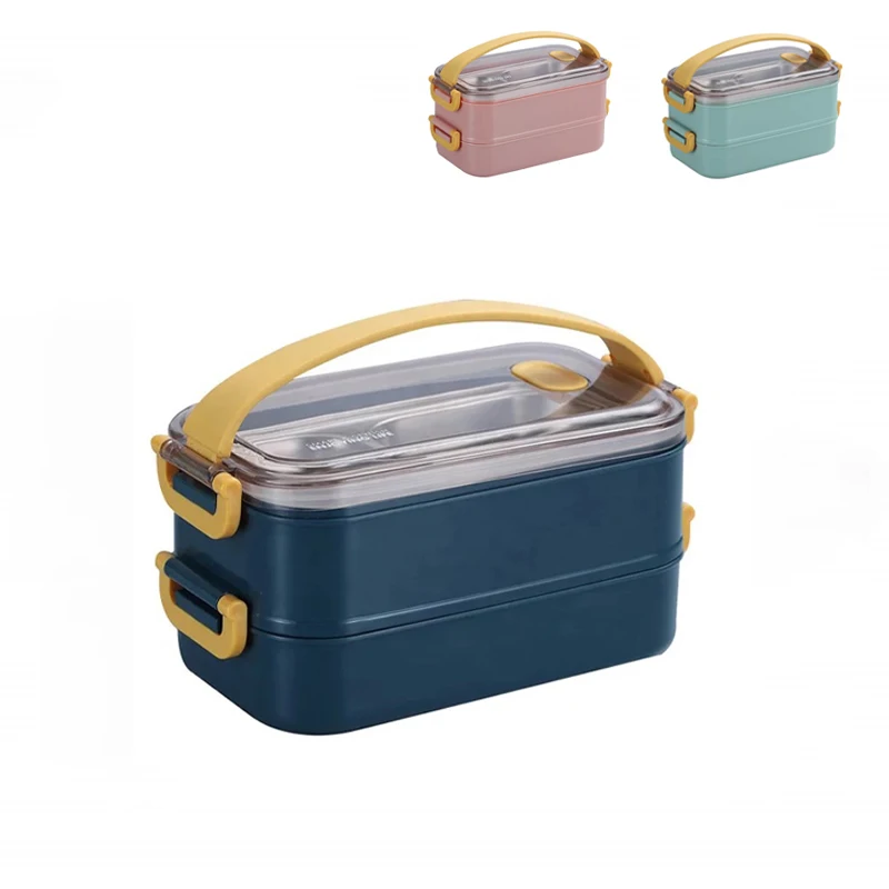 800ml/1600ml Portable Stainless Steel Lunch Box Portable Leakproof Food Kitchen Containers Japanese-style Bento Lunch Box 
800ml/1600ml Portable Stainless Steel Lunch Box Portable Leakproof Food Kitchen Containers Japanese-style Bento Lunch Box