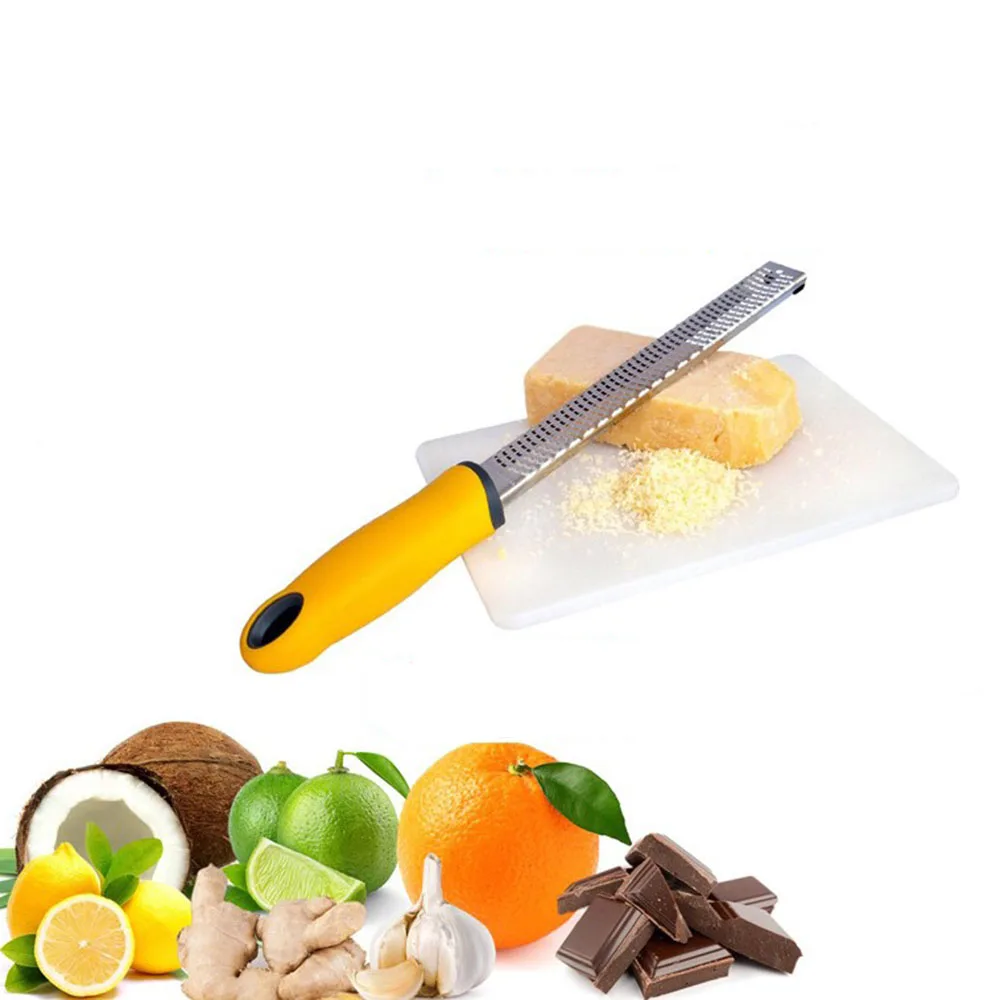 Stainless Steel Grater Nutmeg Spice Lemon Citrus Orange Zester Cheese Ginger Kitchen Gadget Shavings Cheese Slicer
Stainless Steel Grater Nutmeg Spice Lemon Citrus Orange Zester Cheese Ginger Kitchen Gadget Shavings Cheese Slicer