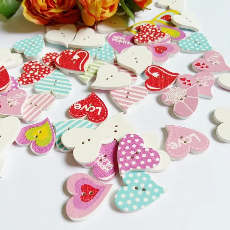 50 шт./упак., деревянные декоративные пуговицы, ручная работа, в форме сердца, цветов, случайно смешанные
50 шт./упак., деревянные декоративные пуговицы, ручная работа, в форме сердца, цветов, случайно смешанные