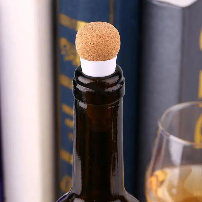 Rechargeable USB Round Bottles Stopper Wine Light Warm White Light Lamps