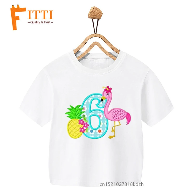 Flamingo Pineapple Numbers Flower Print Girl White T-shirt Kid Summer Kawaii Funny Clothes Little Baby Y2K Clothes,Drop Ship
Flamingo Pineapple Numbers Flower Print Girl White T-shirt Kid Summer Kawaii Funny Clothes Little Baby Y2K Clothes,Drop Ship