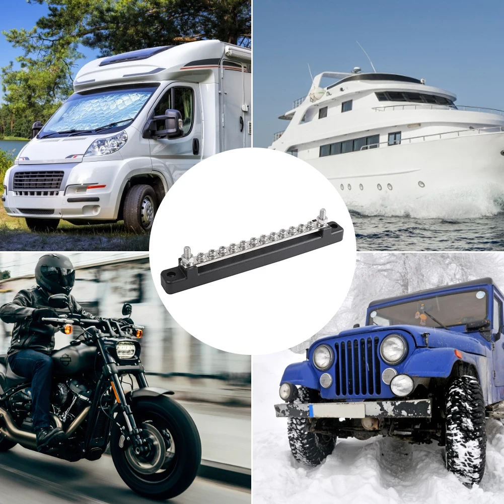 12 Terminal Bus Bar & Cover Ground Distribution Block Kit Universal Car Boat Marine Power Distribution Terminal Block
12 Terminal Bus Bar & Cover Ground Distribution Block Kit Universal Car Boat Marine Power Distribution Terminal Block