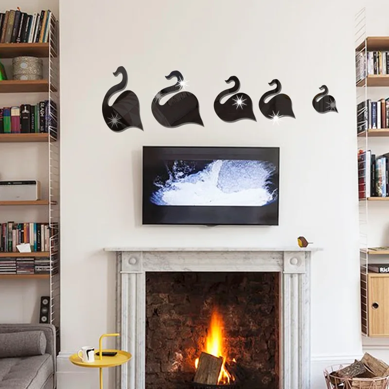 JM294 new style living room bedroom bathroom decoration mirror stickers swan playful acrylic mirror wall stickers
JM294 new style living room bedroom bathroom decoration mirror stickers swan playful acrylic mirror wall stickers