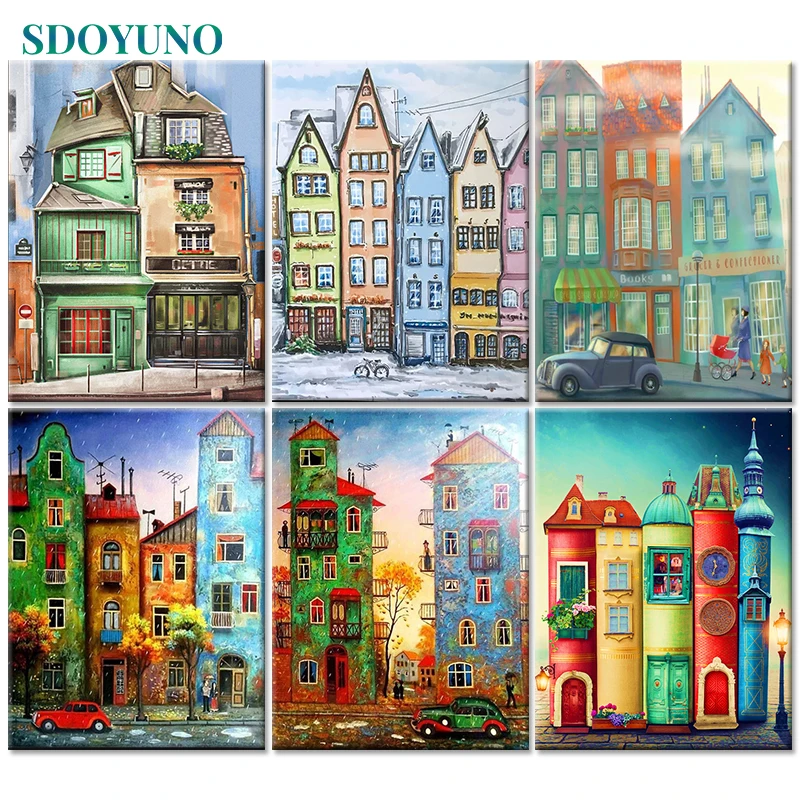 SDOYUNO Frame DIY Painting By Numbers Town Landscape Drawing By Numbers Modern Wall Art Painting & Calligraphy For Home Decor
SDOYUNO Frame DIY Painting By Numbers Town Landscape Drawing By Numbers Modern Wall Art Painting & Calligraphy For Home Decor