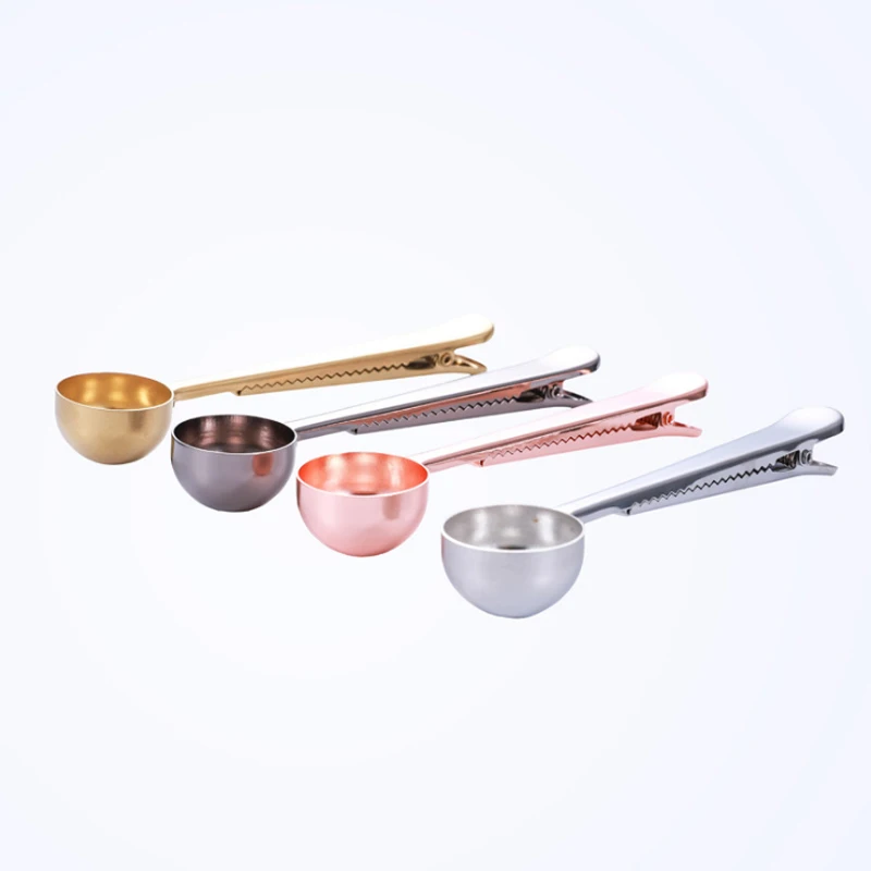 Coffee clip spoon creative two-in-one coffee bean measuring spoon with spoon sealed clip tea spoon dual-use stainless steel
Coffee clip spoon creative two-in-one coffee bean measuring spoon with spoon sealed clip tea spoon dual-use stainless steel
