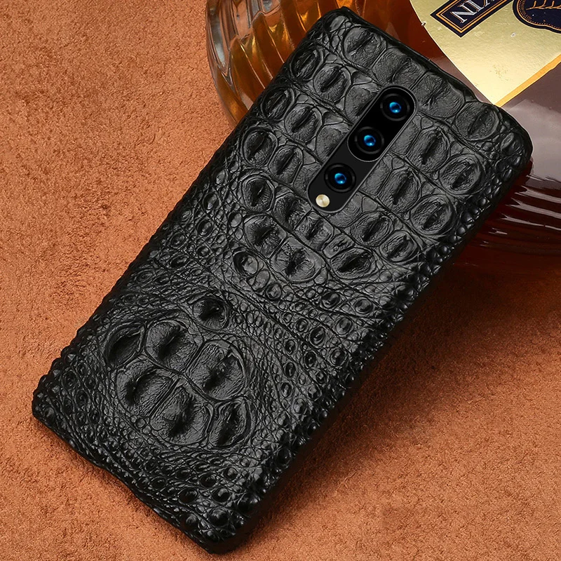 Чехол из 100% натуральной крокодиловой кожи для телефона Oneplus 8 7 Pro 6 6T 5T роскошные