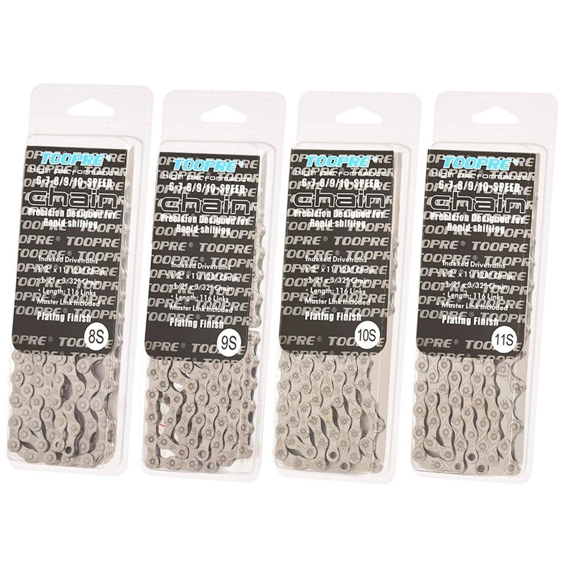 Mountain Road Bike Chain 8/9/10/11 Speed Universal 24/27/30/33 Speed Shift Chain
Mountain Road Bike Chain 8/9/10/11 Speed Universal 24/27/30/33 Speed Shift Chain