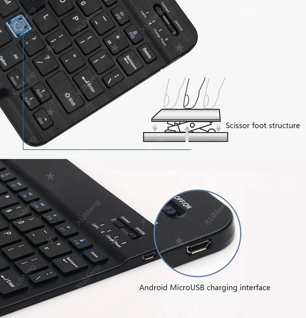 Беспроводная мини-клавиатура Bluetooth-клавиатура для ipad телефона планшета русская