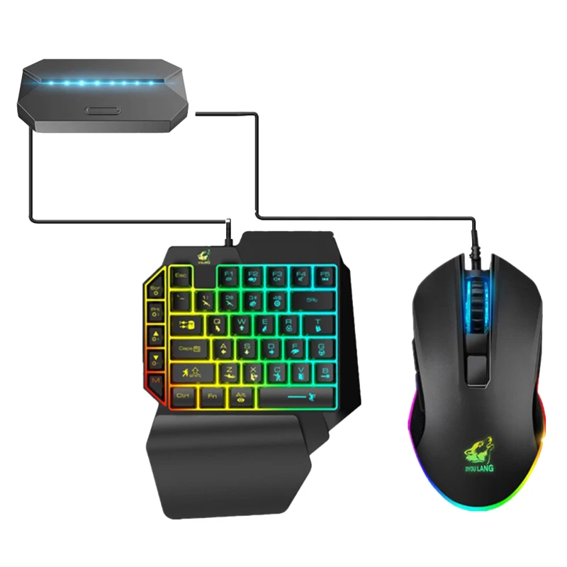 ZIYOU LANG G6 комплект конвертеров с RGB игровой клавиатуры и мыши конвертер, подходит для Android Ios телефона на ПК 
ZIYOU LANG G6 комплект конвертеров с RGB игровой клавиатуры и мыши конвертер, подходит для Android Ios телефона на ПК