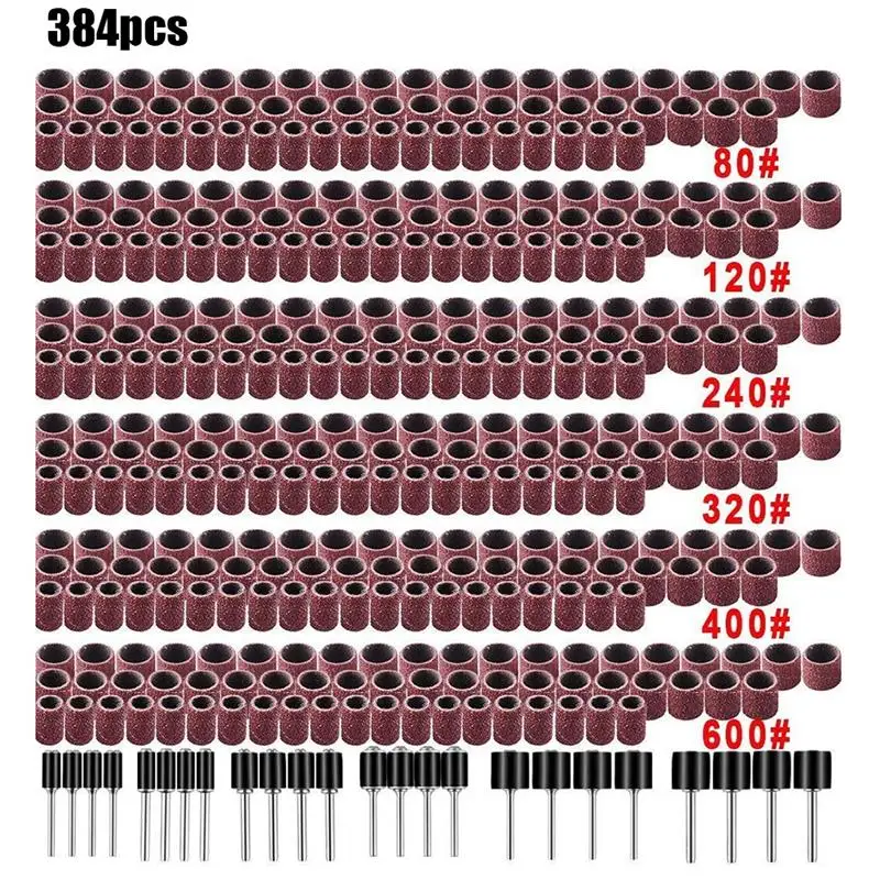 384pcs Drum Sanding Kit Sleeves Drilling Nail Drill Bits Abrasive Tools Dremel Accessories Sandpaper Shank Rotary Tools
384pcs Drum Sanding Kit Sleeves Drilling Nail Drill Bits Abrasive Tools Dremel Accessories Sandpaper Shank Rotary Tools