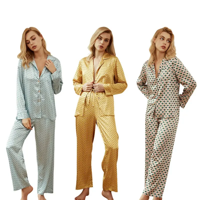 2021 Women Soft Pajamas Sets Solid Color Lapel Ladies Simple Nightgown Casual Contrast Color Home Wear Hot
2021 Women Soft Pajamas Sets Solid Color Lapel Ladies Simple Nightgown Casual Contrast Color Home Wear Hot