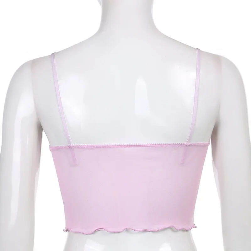 Sexy Backless Lace Pink Camis Top Y2k Floral Print V-neck Teansparent Sleeveless Mesh Spaghetti Strap Top Slim Women's Clothes
Sexy Backless Lace Pink Camis Top Y2k Floral Print V-neck Teansparent Sleeveless Mesh Spaghetti Strap Top Slim Women's Clothes