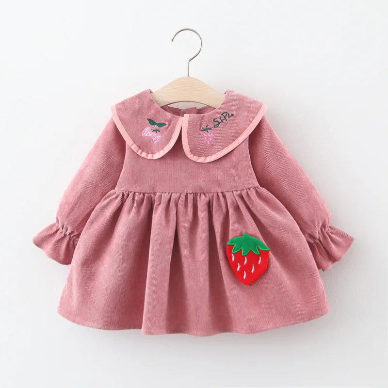 Autumn Newborn Infant Baby Dress Cotton Toddler Dress Cute Strawberry Princess Dresses for Girls Corduroy Baby Girl Clothes
Autumn Newborn Infant Baby Dress Cotton Toddler Dress Cute Strawberry Princess Dresses for Girls Corduroy Baby Girl Clothes