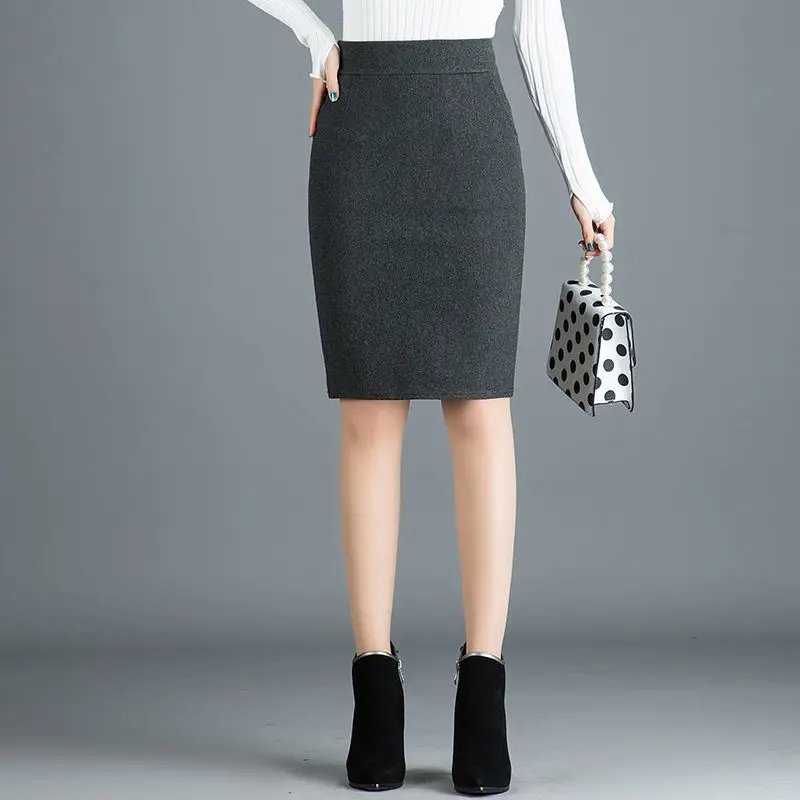 Autumn and Winter Pocket Skirt Split Short Wrapped Skirt High Waist Winter Skirt Woman Skirts Faldas Jupe
Autumn and Winter Pocket Skirt Split Short Wrapped Skirt High Waist Winter Skirt Woman Skirts Faldas Jupe