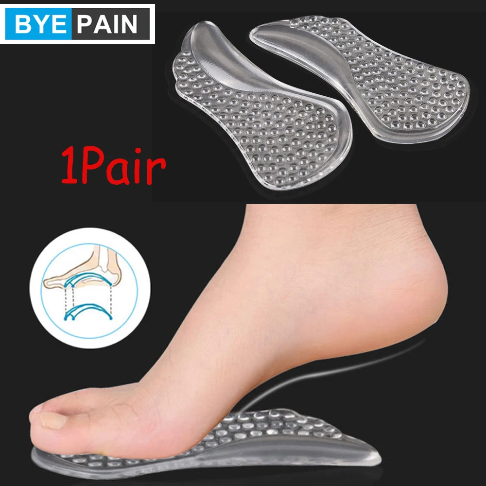 1 пара дужек BYEPAIN для плоскостопия и подошвенный фасциит гелевые вставки обуви