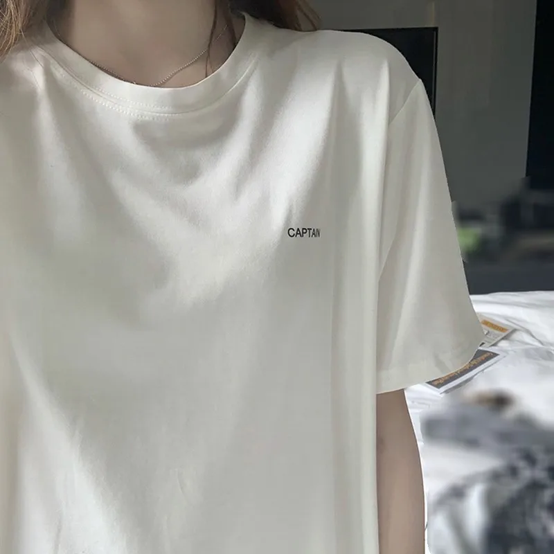 Women's Loose Casual T Shirt Round Neck Short Sleeve Tee Summer Letter Print Pullover Simple Wild Long T-Shirts
Women's Loose Casual T Shirt Round Neck Short Sleeve Tee Summer Letter Print Pullover Simple Wild Long T-Shirts