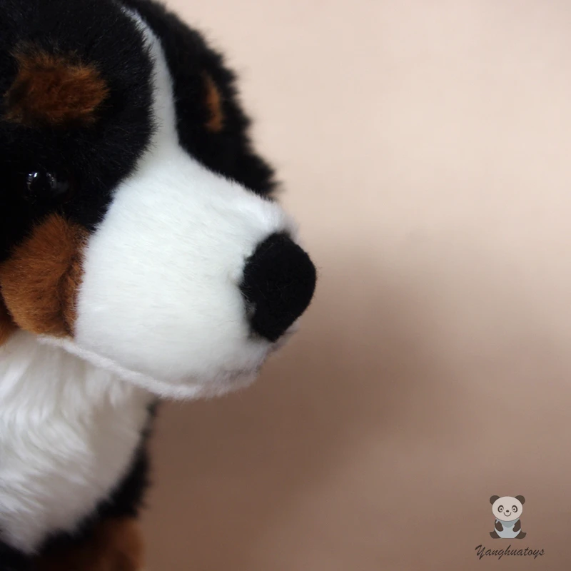 Мягкие игрушки-животные плюшевая Бернская горная собака кукла мягкие игрушки