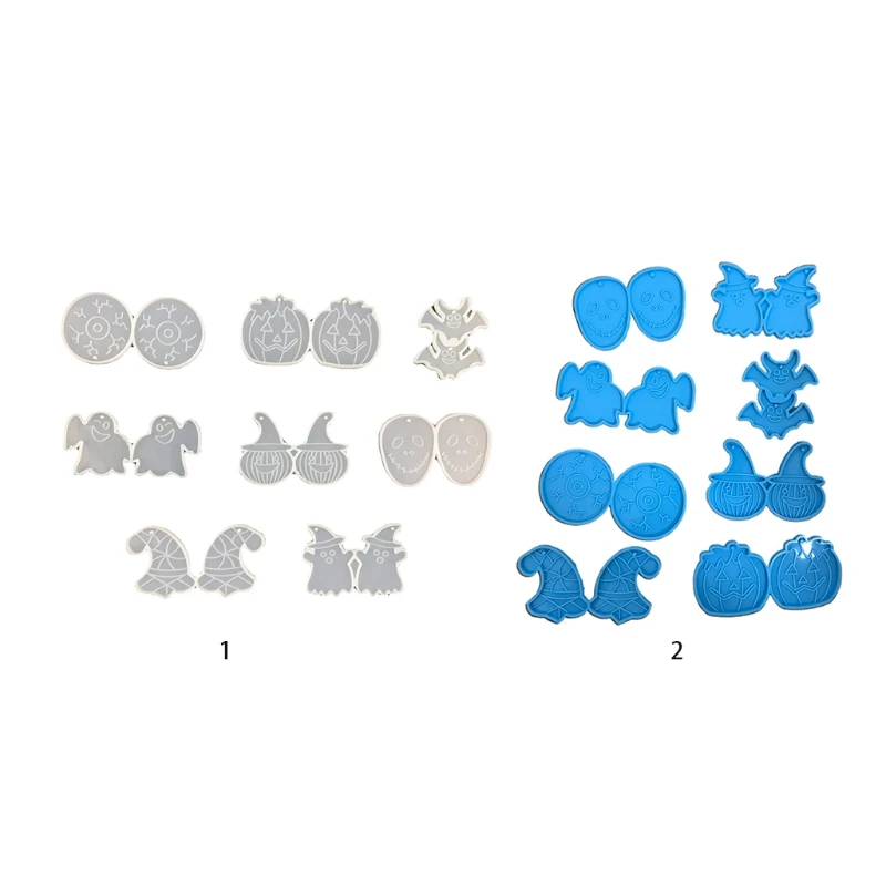 8 Pcs/Set Halloween Earrings Epoxy Resin Mold Ear Drop Dangle Pendants Silicone Mould DIY Crafts Jewelry Necklace Casting
8 Pcs/Set Halloween Earrings Epoxy Resin Mold Ear Drop Dangle Pendants Silicone Mould DIY Crafts Jewelry Necklace Casting
