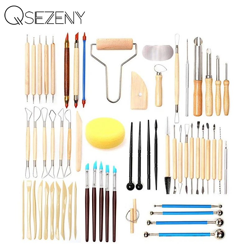 45/61PCS Ceramic Clay Tools Set Polymer Clay Tools Pottery Tools Set Wooden Pottery Sculpting Clay Cleaning Tool Set 
45/61PCS Ceramic Clay Tools Set Polymer Clay Tools Pottery Tools Set Wooden Pottery Sculpting Clay Cleaning Tool Set
