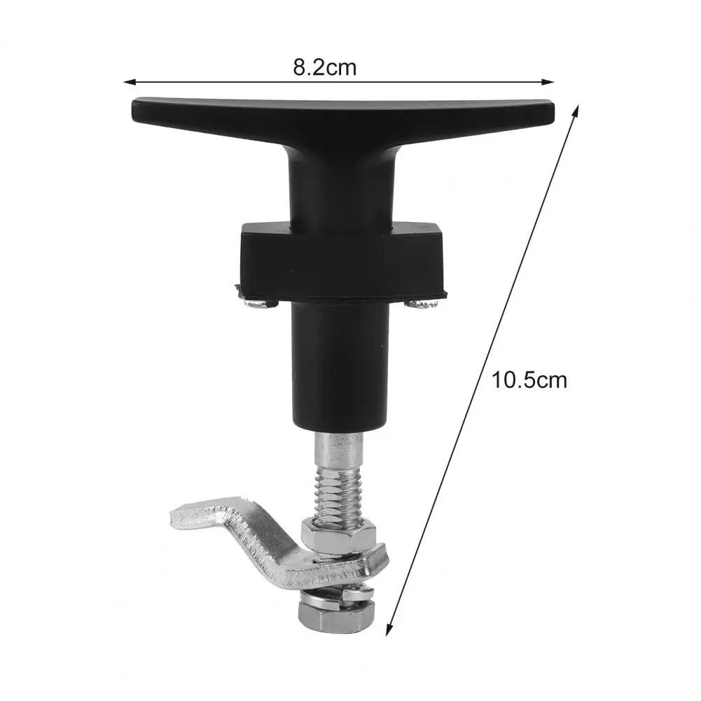 Black Fixing T-Lock Practical Anti-corrosion Adjustable Zinc Alloy Front Fixing T-handle Lock for Trailers Car Repair Tool
Black Fixing T-Lock Practical Anti-corrosion Adjustable Zinc Alloy Front Fixing T-handle Lock for Trailers Car Repair Tool