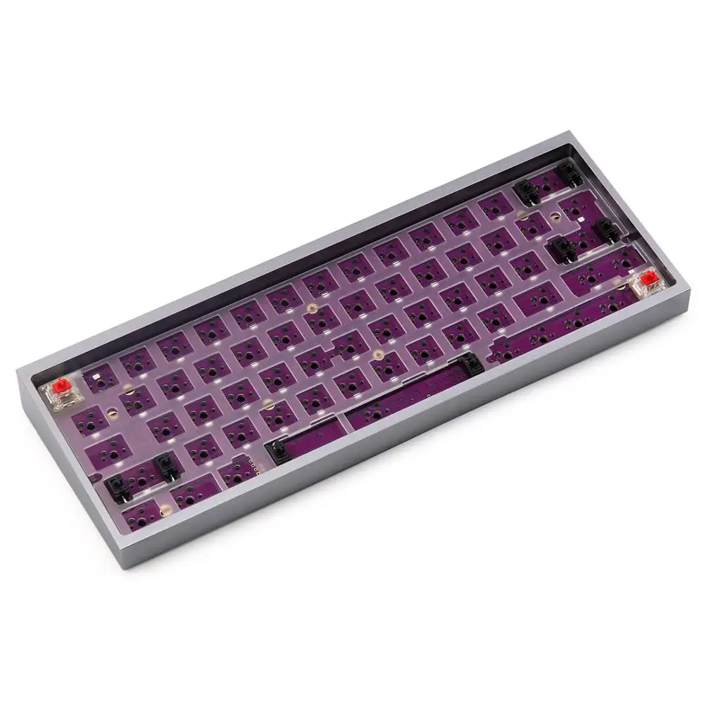 TOFU RGB 60% Горячая замена пользовательский механический набор клавиатуры без