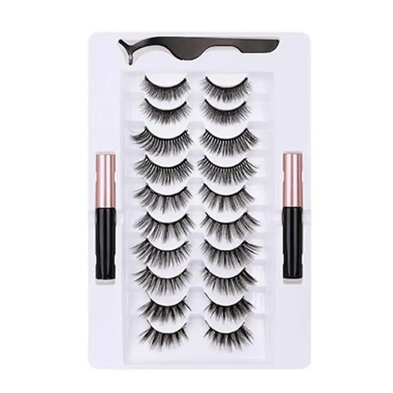 10 Pairs Eye Lashes Magnetic Eyelashes and Eyeliner Set Eyelashes Eyeliner Extension Magnet Tweezer Waterproof Liquid False E4B3
10 Pairs Eye Lashes Magnetic Eyelashes and Eyeliner Set Eyelashes Eyeliner Extension Magnet Tweezer Waterproof Liquid False E4B3
