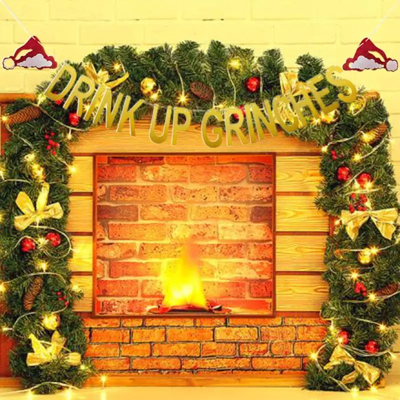 2 Pcs Gold Glittery Drink Up Grinches Christmas Hat Banner- Drinch Christmas Party Decorations Grinch Decorations Christmas
2 Pcs Gold Glittery Drink Up Grinches Christmas Hat Banner- Drinch Christmas Party Decorations Grinch Decorations Christmas