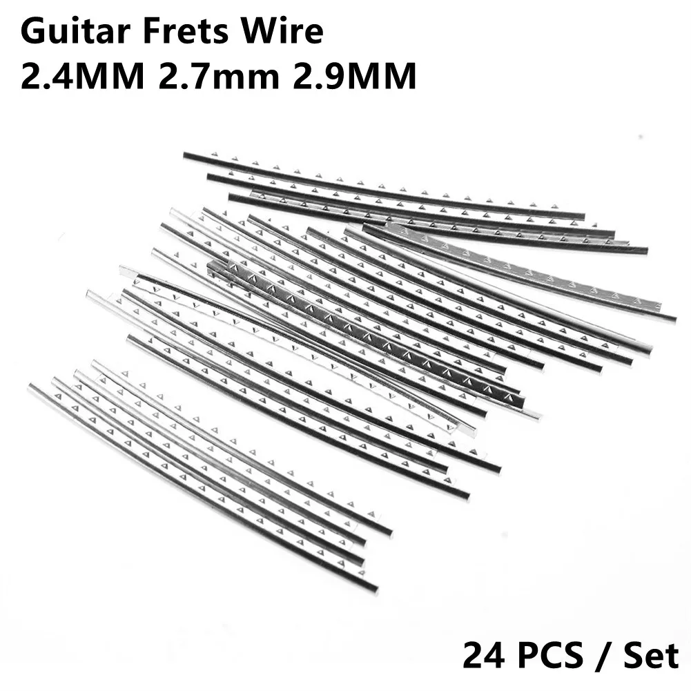 24pcs Guitar Frets Wire Fingerboard Nickel Silver 2.4MM 2.7mm 2.9MM Width Luthier Tool Copper-nickel Alloy For Acoustic Bass
24pcs Guitar Frets Wire Fingerboard Nickel Silver 2.4MM 2.7mm 2.9MM Width Luthier Tool Copper-nickel Alloy For Acoustic Bass