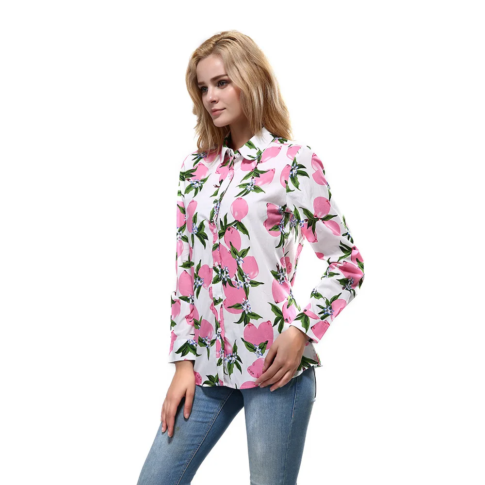 New Long Sleeve Lemon Print Turn-Down Collar Cotton Blouse Chic Women's Shirt Dropshipping
New Long Sleeve Lemon Print Turn-Down Collar Cotton Blouse Chic Women's Shirt Dropshipping