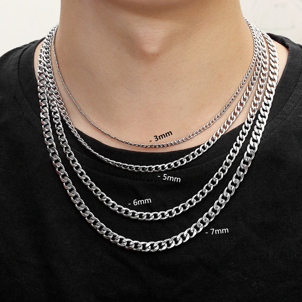 Men's Chain Necklace Stainless Steel Jewelry On The Neck Chain male Personality Hip Hop Necklace Fashion Accesories For Men
Men's Chain Necklace Stainless Steel Jewelry On The Neck Chain male Personality Hip Hop Necklace Fashion Accesories For Men