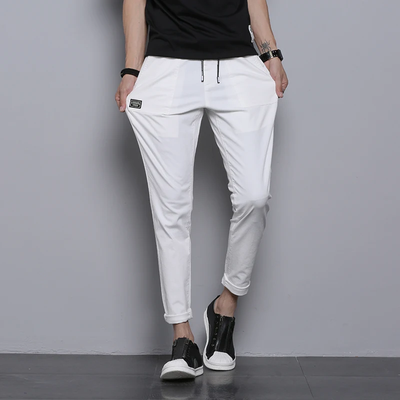 Men Simple Elastic waist Casual Harem Pants Fashion Slim Skinny Cotton Drawstring jogger Trousers sweatpants Pantalon Homme
Men Simple Elastic waist Casual Harem Pants Fashion Slim Skinny Cotton Drawstring jogger Trousers sweatpants Pantalon Homme
