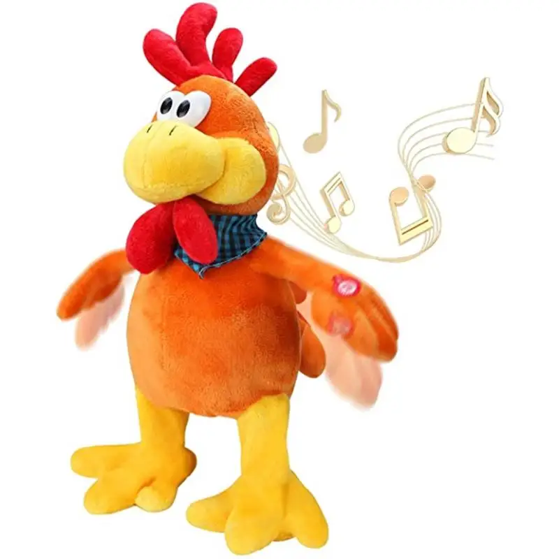 Easter Crazy Chicken Musical Squawking Chicken Toy Singing Waving Rooster Electronic Interactive Plush Toy Electric Stuffed Toys
Easter Crazy Chicken Musical Squawking Chicken Toy Singing Waving Rooster Electronic Interactive Plush Toy Electric Stuffed Toys