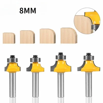 8MM Shank Corner Round Over Router Bit with BearingMilling Cutter for Wood Woodwork Tungsten Carbide Round Corner Knife
8MM Shank Corner Round Over Router Bit with BearingMilling Cutter for Wood Woodwork Tungsten Carbide Round Corner Knife