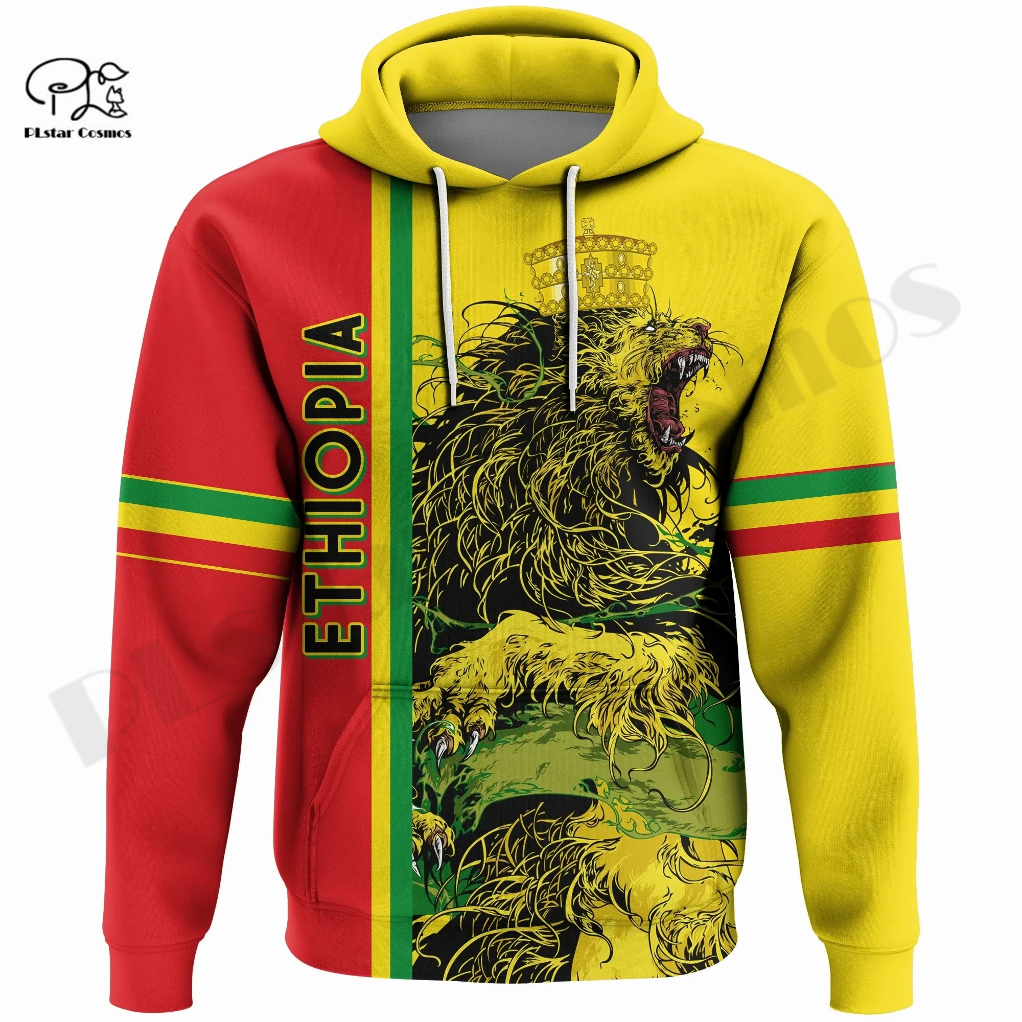 

PLstar Cosmos 3DPrinted Newest Ethiopia Country Lion Gift Unique Unisex Funny Streetwear Harajuku Hoodies/Sweatshirt/Zip W-1