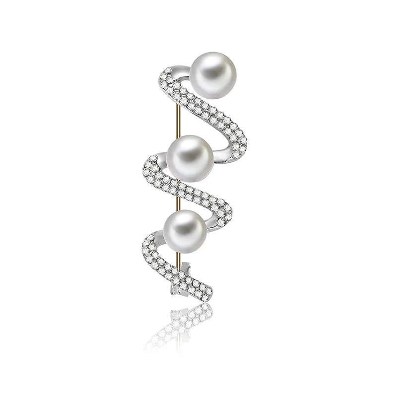 Trend Creative Pearl Zircon High-grade Brooch Women Suit Lapel Pin Spiral Collar Accessories Cardigan Shawl Scarf Buckle Jewelry
Trend Creative Pearl Zircon High-grade Brooch Women Suit Lapel Pin Spiral Collar Accessories Cardigan Shawl Scarf Buckle Jewelry