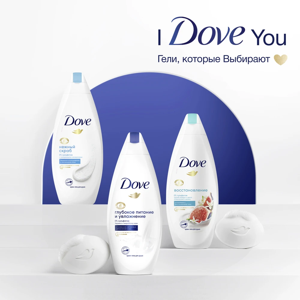 Dove гель для душа "Глубокое питание и Увлажнение" 250 мл