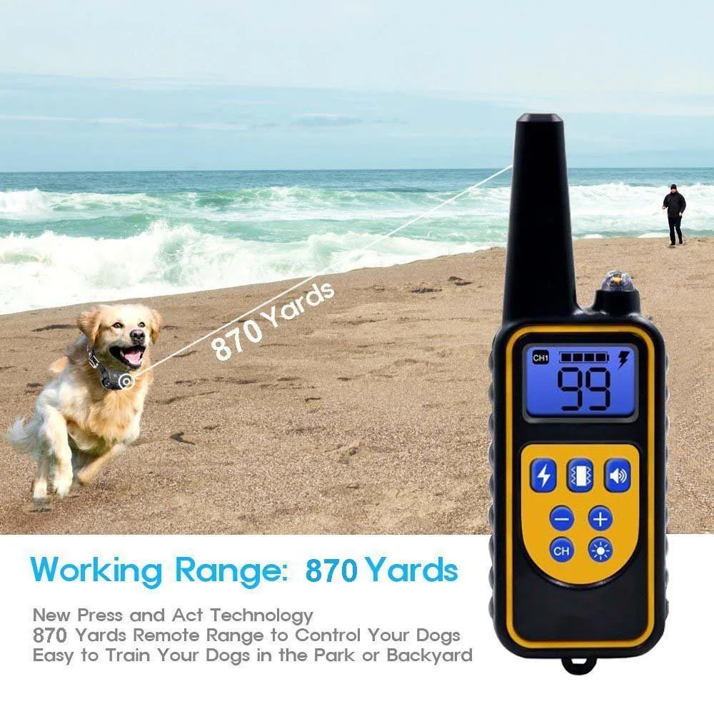 ON SALE! Dog Collar Waterproof Rechargeable Electric Dog Training Collar With Remote Controller Electric Pet Dog Training Collar
ON SALE! Dog Collar Waterproof Rechargeable Electric Dog Training Collar With Remote Controller Electric Pet Dog Training Collar