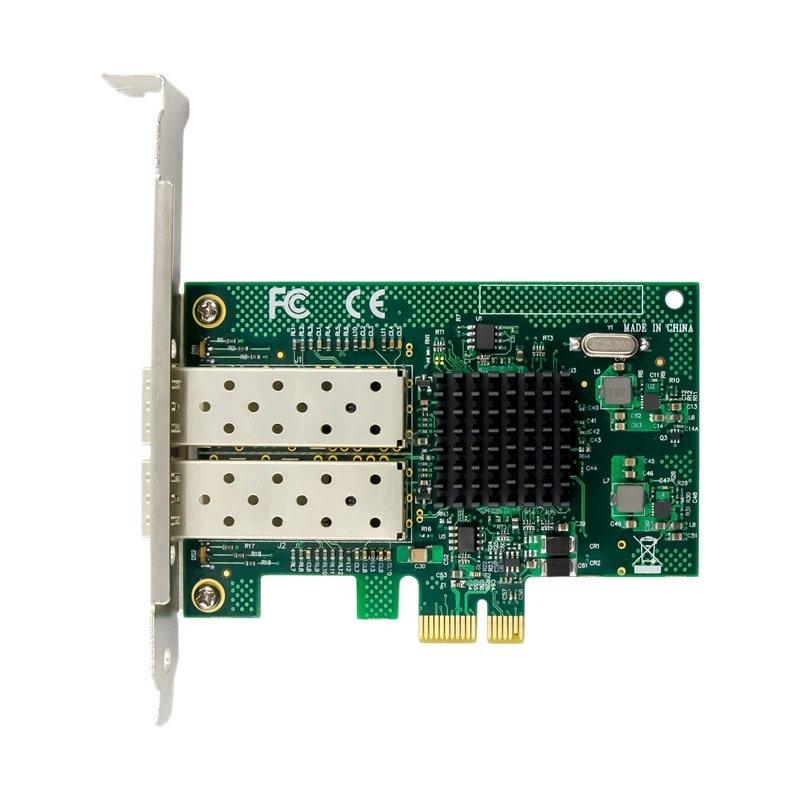 82576 сетевая карта Pci Express X Gen 2 1 2.5Gt/S двойной оптический Порты и разъёмы гигабитное
