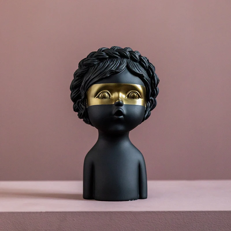Nordic art creative decoration portrait sculpture handicraft wine cabinet porch TV cabinet living room ornaments
Nordic art creative decoration portrait sculpture handicraft wine cabinet porch TV cabinet living room ornaments