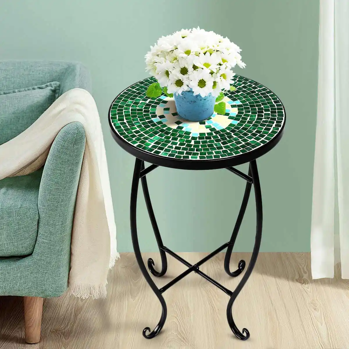 14" Round Side Table Coffee Desk Tea Table Plant Stand for Patio Beach Balcony lawn Home Living Room Indoor Outdoor Decor
14" Round Side Table Coffee Desk Tea Table Plant Stand for Patio Beach Balcony lawn Home Living Room Indoor Outdoor Decor