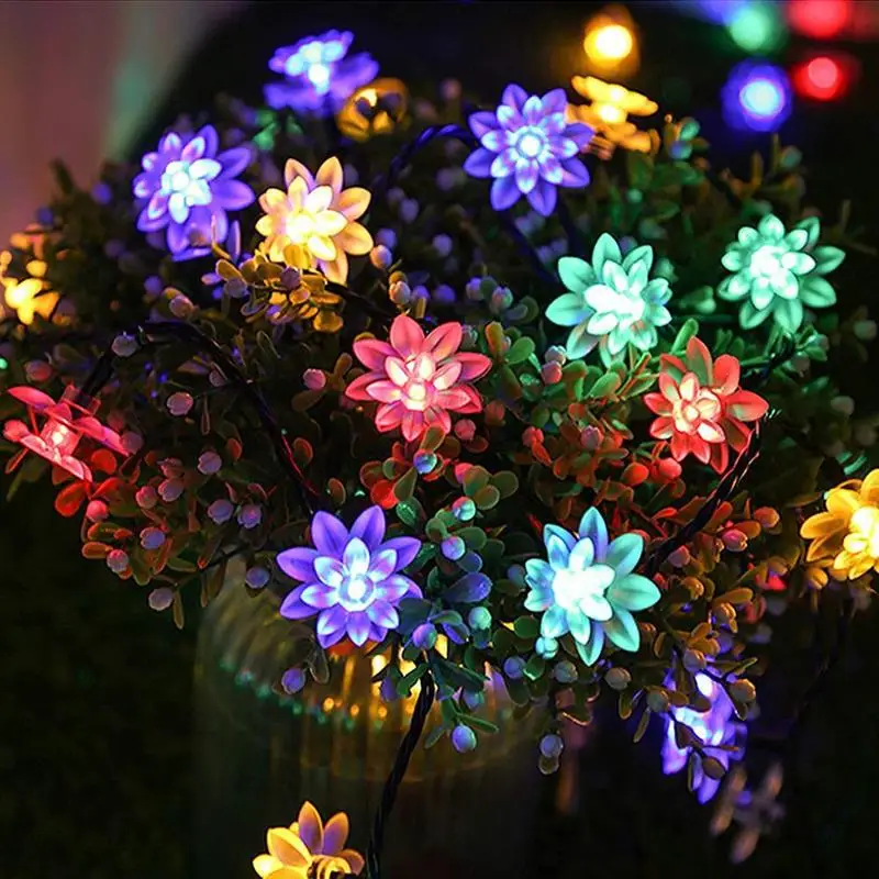 Solar Outdoor Lights 50 LED Multicolor String Light Waterproof 8 Ligting Modes Fairy Lights for Home Garden Balcony Patio
Solar Outdoor Lights 50 LED Multicolor String Light Waterproof 8 Ligting Modes Fairy Lights for Home Garden Balcony Patio