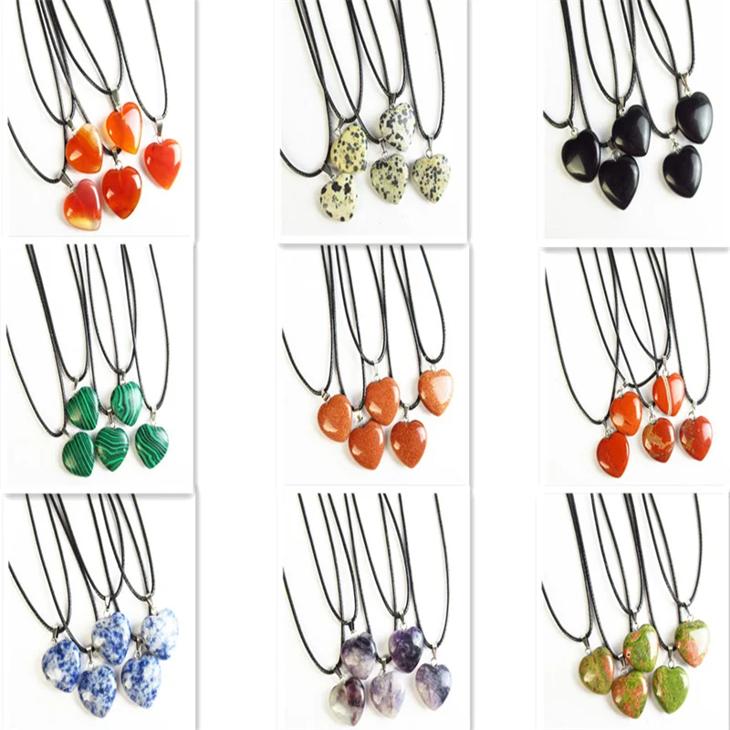 Free Shipping 5 Strand Natural Mixed Stone Heart Adjustable Necklace About 17.5" Pendant Bead for DIY Necklace Jewelry Making
Free Shipping 5 Strand Natural Mixed Stone Heart Adjustable Necklace About 17.5" Pendant Bead for DIY Necklace Jewelry Making