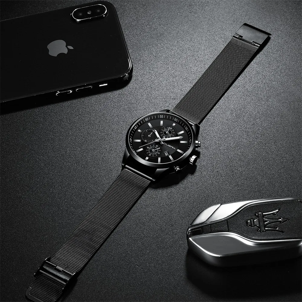 Men Watch Luxury Fashion Military Sport watch Ultra-thin Business Steel belt watch Quartz Analog Wrist Watch high quality YE1
Men Watch Luxury Fashion Military Sport watch Ultra-thin Business Steel belt watch Quartz Analog Wrist Watch high quality YE1