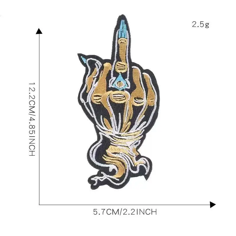 Embroidery badges Aberdeen finger golden patch stickers clothing accessories custom embroidery cloth stickers badges
Embroidery badges Aberdeen finger golden patch stickers clothing accessories custom embroidery cloth stickers badges