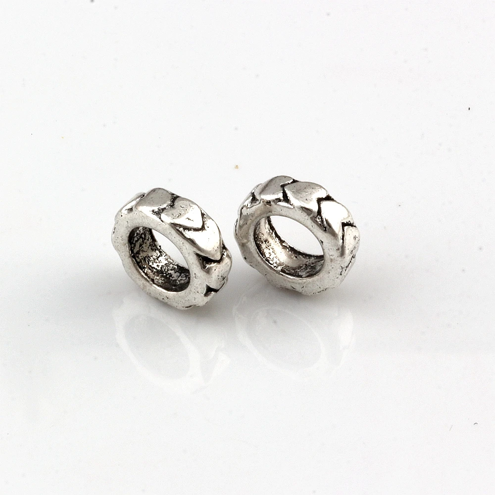 150pcs Ancient Silver 6.5mm Aloy Big Hole Spacer Beads Handmade Metal Charm Beads For Jewelry Making Necklace Findings D-101
150pcs Ancient Silver 6.5mm Aloy Big Hole Spacer Beads Handmade Metal Charm Beads For Jewelry Making Necklace Findings D-101